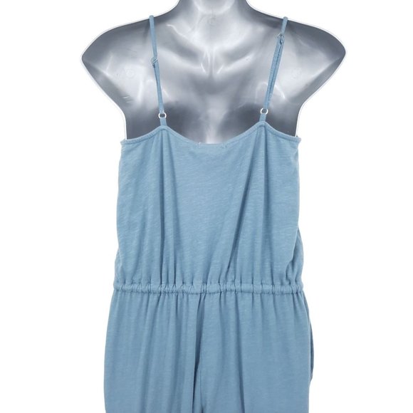 NEW Sundry Teal White Tie Dye Stripe Jogger Leg Sleeveless Jumpsuit Size 1 Small - Picture 13 of 13